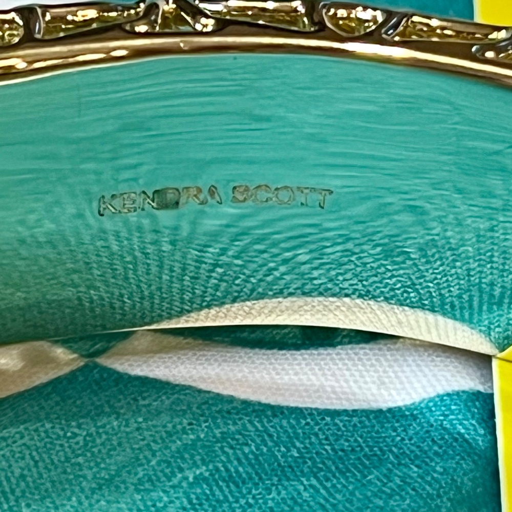Gold filigree bangle, Kendra Scott - Picture 4 of 6
